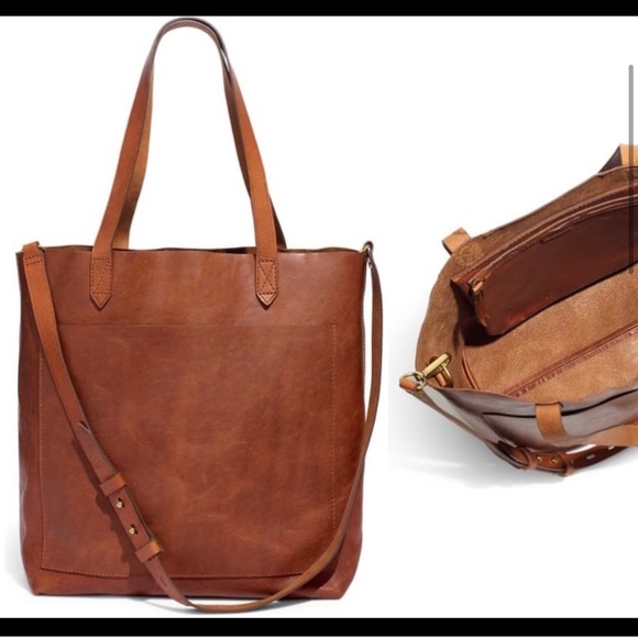 Madewell Jessica Camel leather shoulder strap tote - Picture 5 of 8